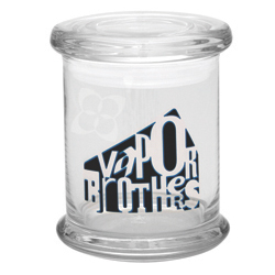 420 Science Pop Top Glass Jar - Weatherman vaporbrothers, herb jar