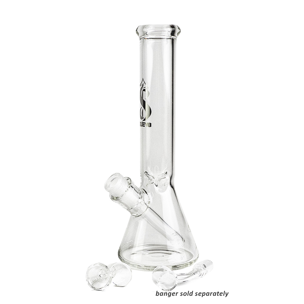 Classic Beaker- 10 inch with 14MM taper borosilicate, beaker, elev8