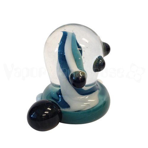 Glass Marble Knobs Silver Surfer