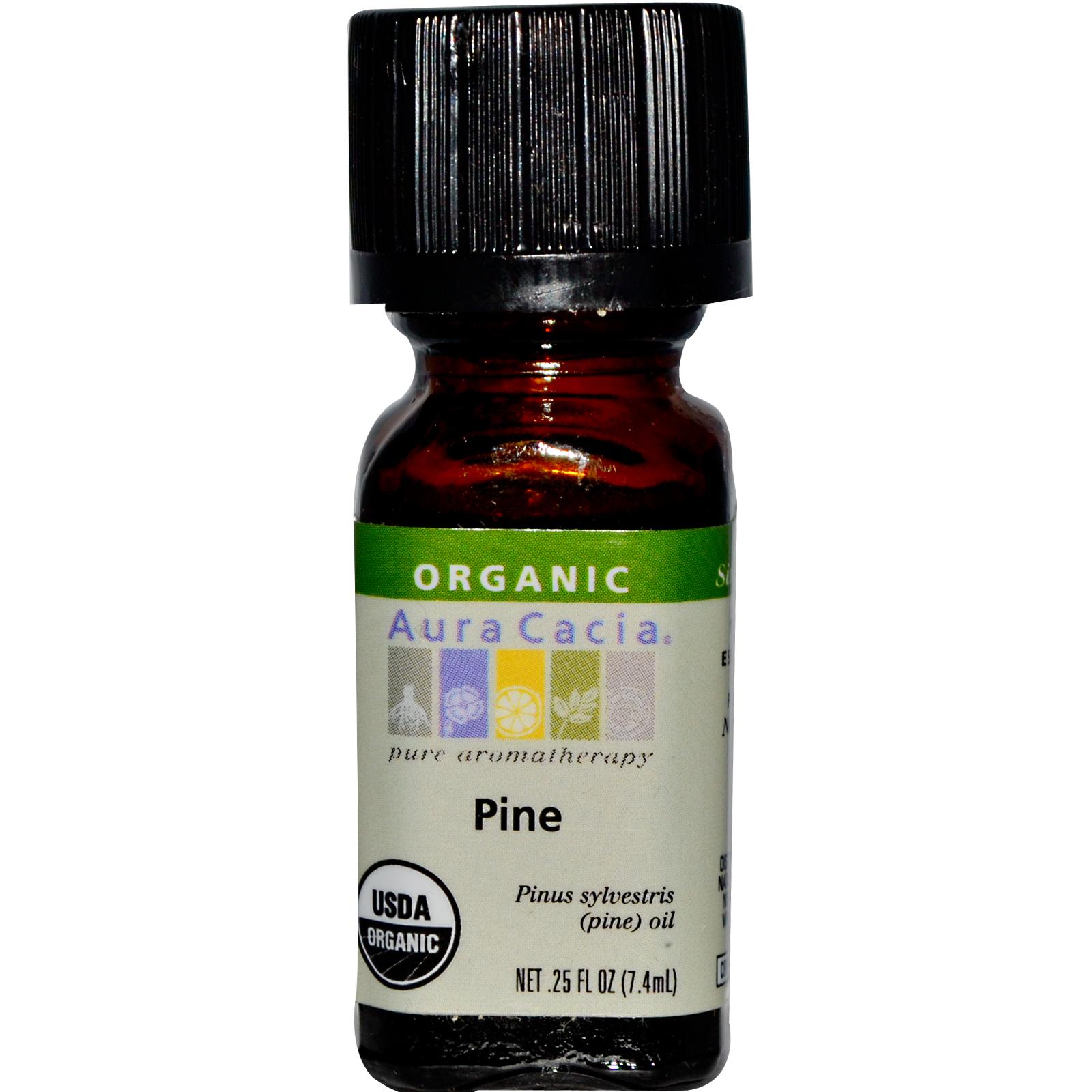 Aura Cacia Pine Essential Oil  - 0.25 fl. oz. - Certified Organic